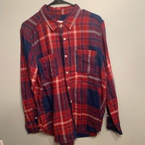 Women’s Boyfriend Fit button down flannel shirt size XL
